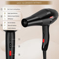 Hair Dryer Professional Ionic Salon Hair Dryer 2400W Powerful Fast-Drying Blue Light Ionic Hair Dryers with Diffuser, AC Motor Constant Temperature Quiet Ion Dryers for Women Men