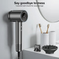 Hair Dryer, 150000 RPM Brushless Motor with 500M Negative Ions, Fast-Dry Lightweight Design, ThermoControl & Magnetic Nozzle/Diffuser, Low Noise Salon Blow Dryer for All Hair, Travel, Home